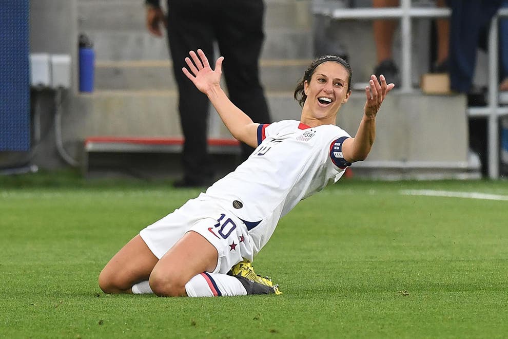 Carli Lloyd defends herself after posting photo of free car amid coronavirus pandemic (Getty)